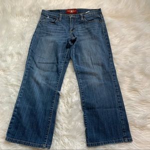 Lucky Brand Easy Rider Crop Denim Jeans Classic